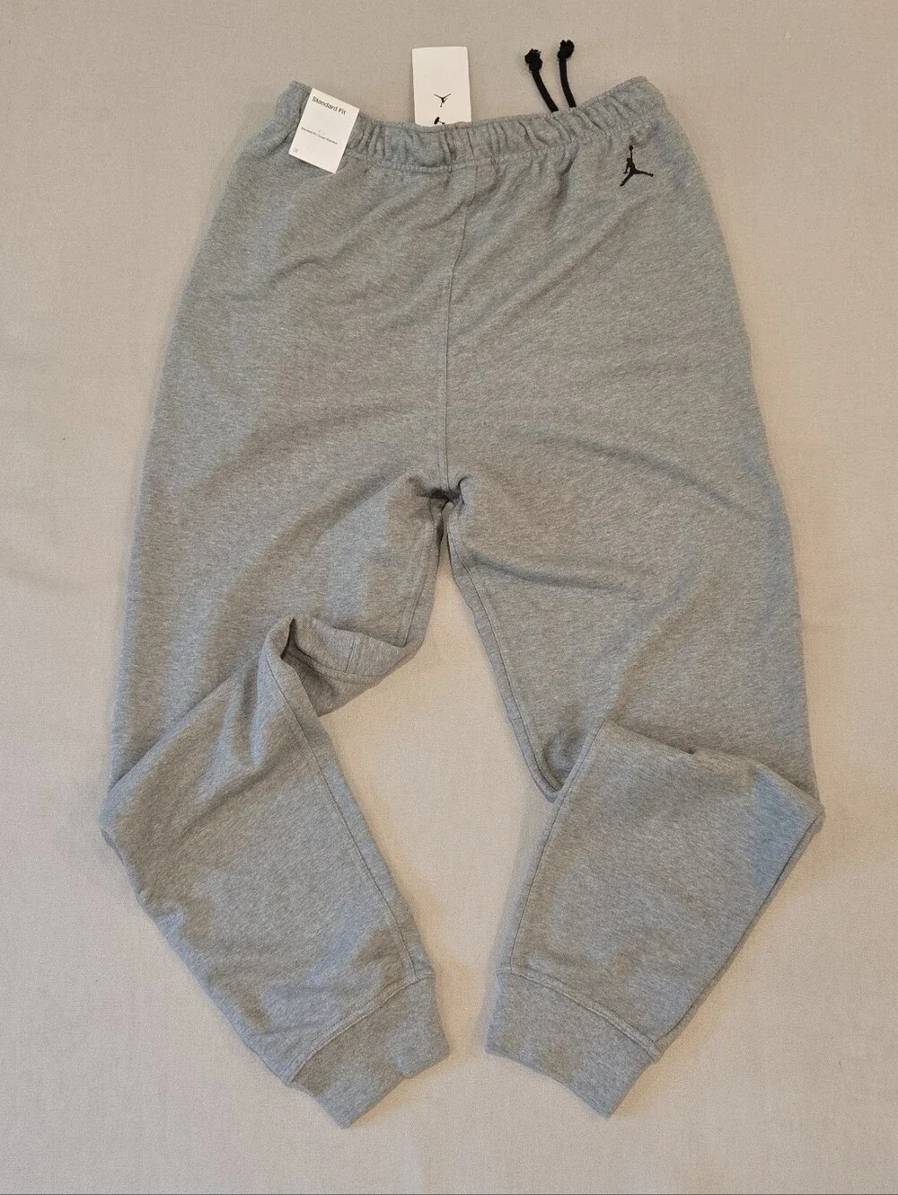 Nike Air Jordan Brooklyn Fleece Light Grey Sweatpants Heavy Men's Sz Medium NWT
